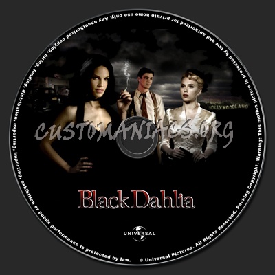 Black Dahlia dvd label