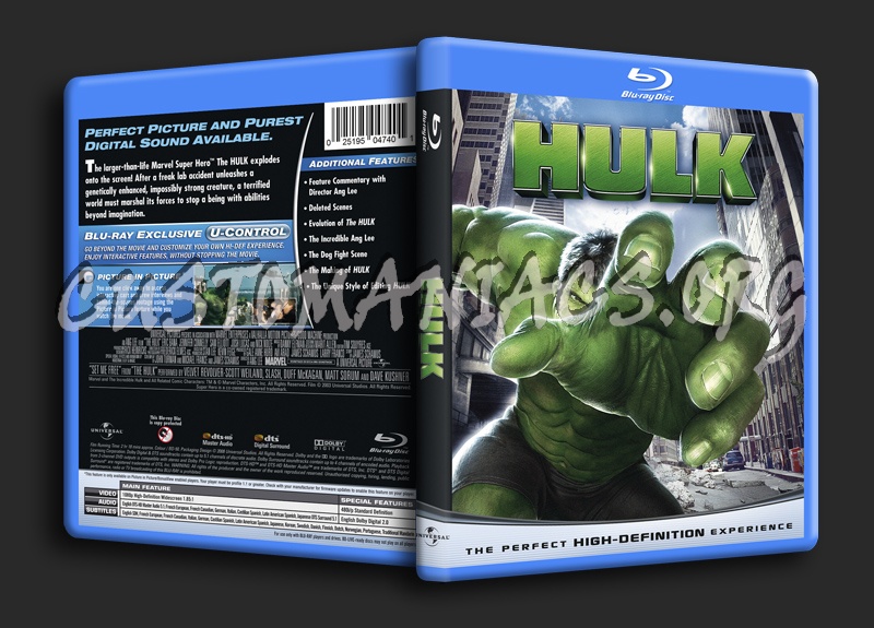 Hulk blu-ray cover