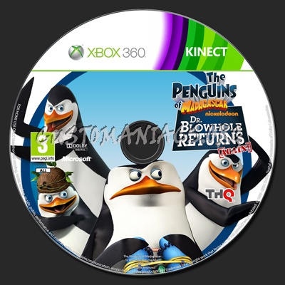 The Penguins of Madagascar dvd label