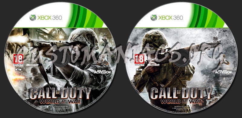 Call Of Duty World At War dvd label