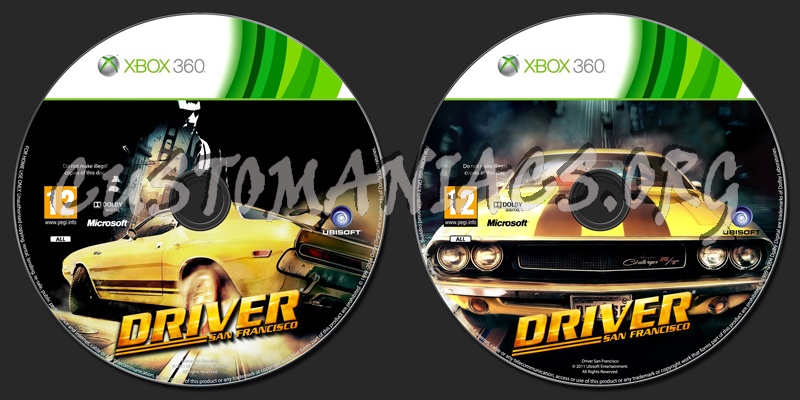 Driver San Francisco dvd label