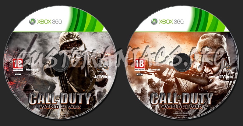 Call Of Duty World At War dvd label