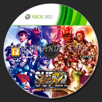 Super Street Fighter IV Arcade Edition dvd label