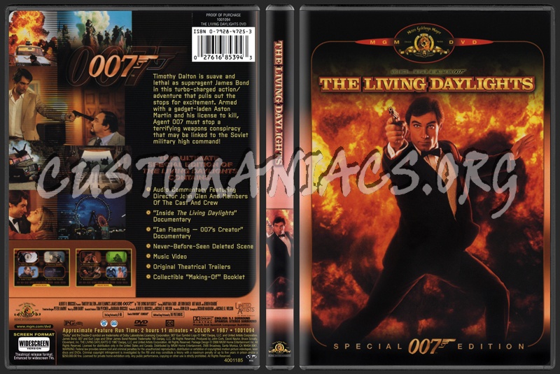 The Living Daylights dvd cover