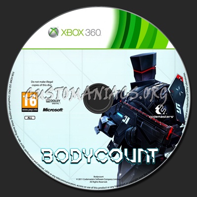 Bodycount dvd label