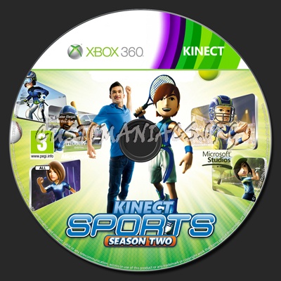 Kinect Sports Season 2 dvd label