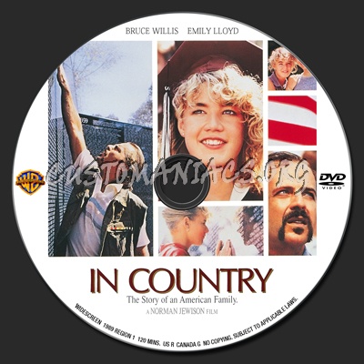 In Country dvd label