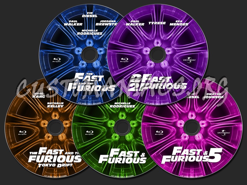 Fast & Furious Collection blu-ray label