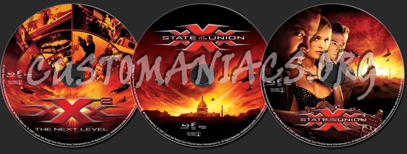 XXX: State of the Union blu-ray label