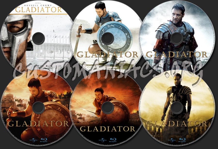 Gladiator blu-ray label