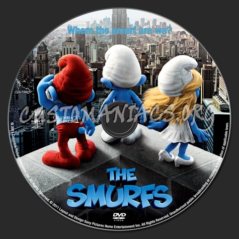 The Smurfs dvd label