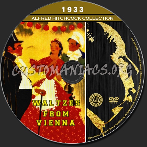 Alfred Hitchcock Collection - Waltzes From Vienna dvd label