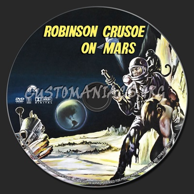 Robinson Crusoe On Mars dvd label