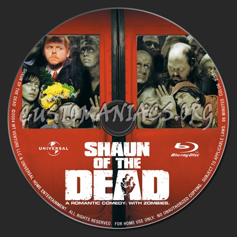 Shaun of the Dead blu-ray label