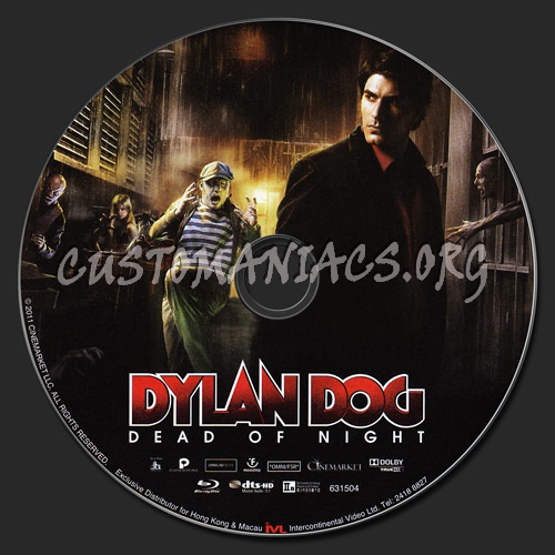 Dylan Dog blu-ray label