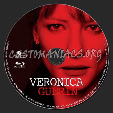 Veronica Guerin blu-ray label