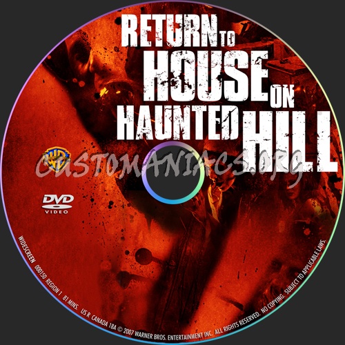 Return to House on Haunted Hill dvd label