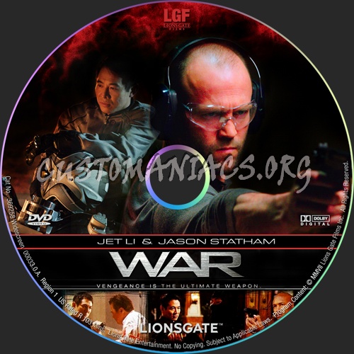 War dvd label