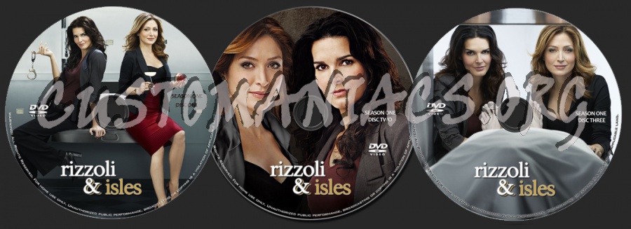 Rizzoli & Isles: Season 1 dvd label