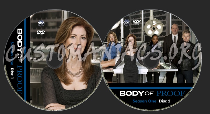 Body Of Proof Season One dvd label