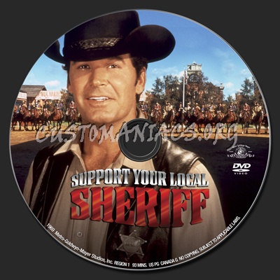 Support Your Local Sheriff dvd label