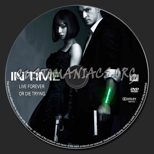 In Time dvd label