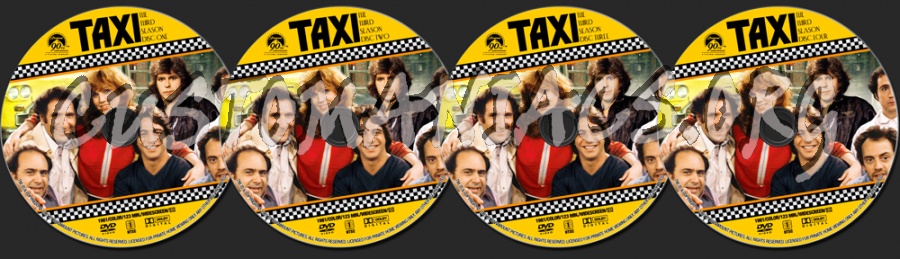 Taxi Season 3 dvd label