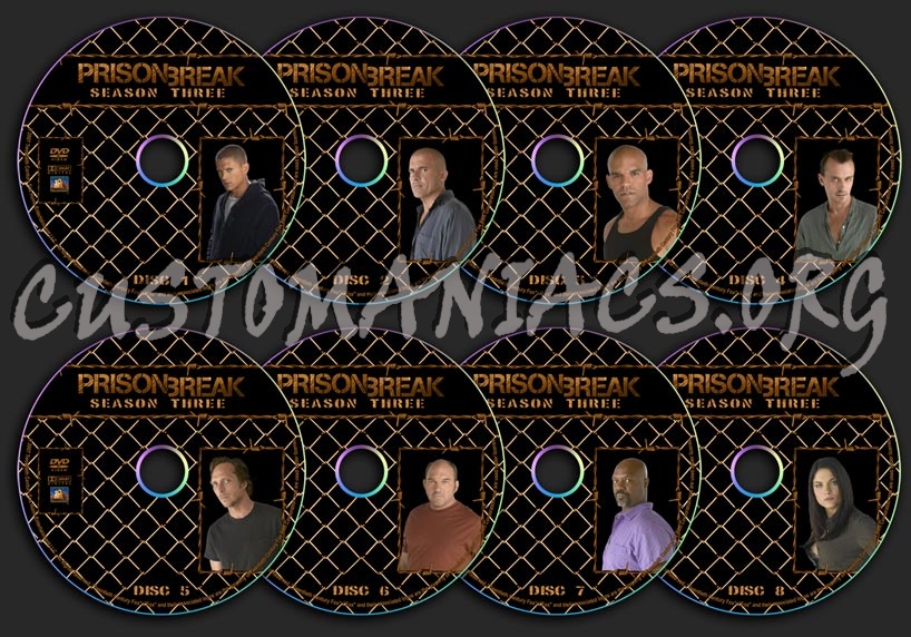 Prison Break - Season 3 dvd label