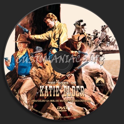 The Sons Of Katie Elder dvd label