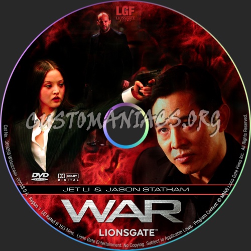 War dvd label