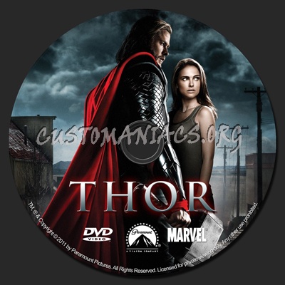 Thor dvd label