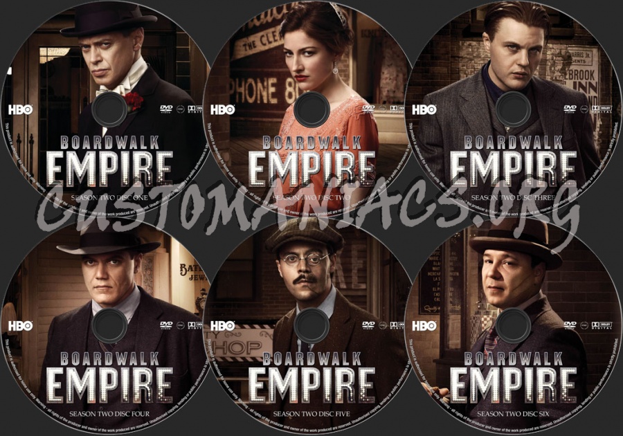 Boardwalk Empire Season 2 dvd label