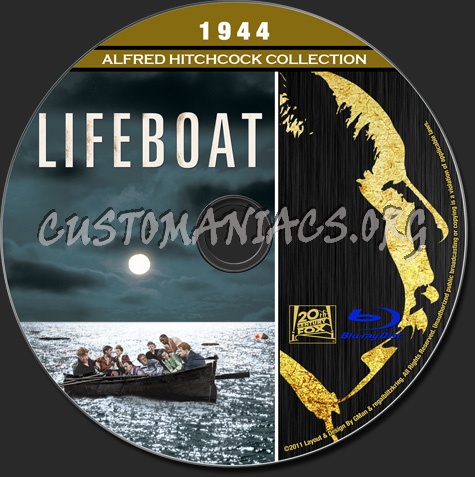 Alfred Hitchcock Collection - Lifeboat blu-ray label