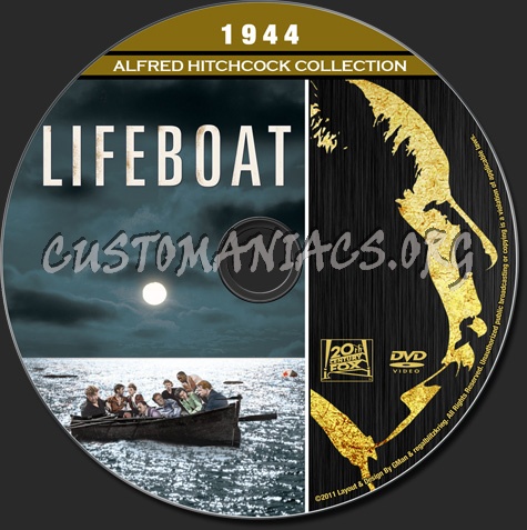 Alfred Hitchcock Collection - Lifeboat dvd label