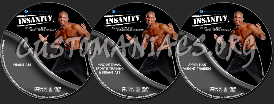 Insanity Extreme Home Workout dvd label