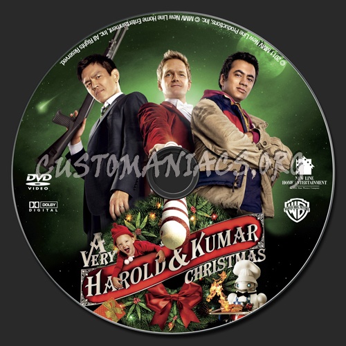 A Very Harold and Kumar Christmas dvd label