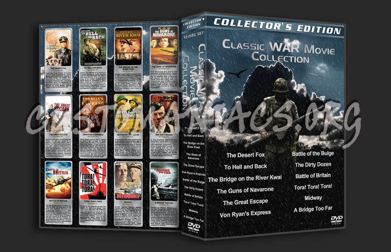Classic War Movie Collection dvd cover