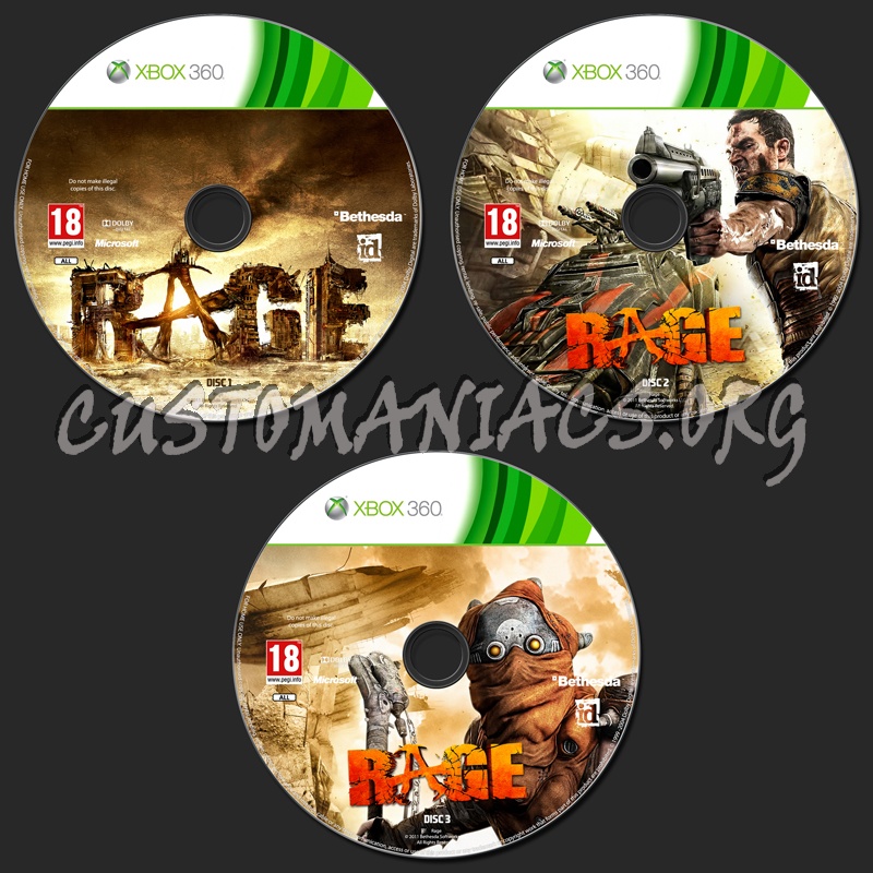 Rage dvd label