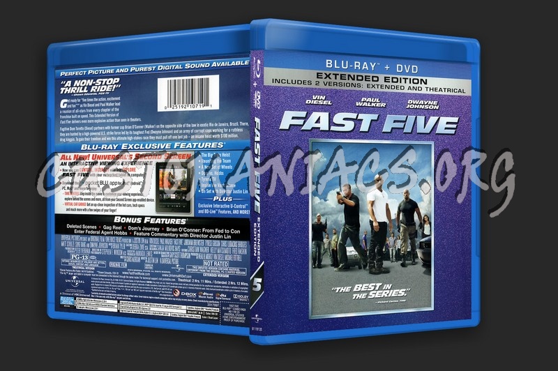 Fast Five blu-ray cover