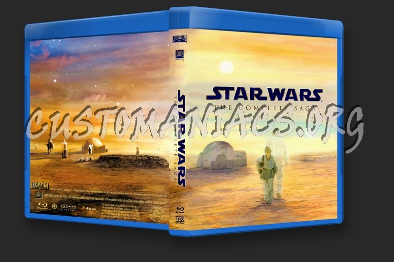 Star Wars The Complete Saga blu-ray cover