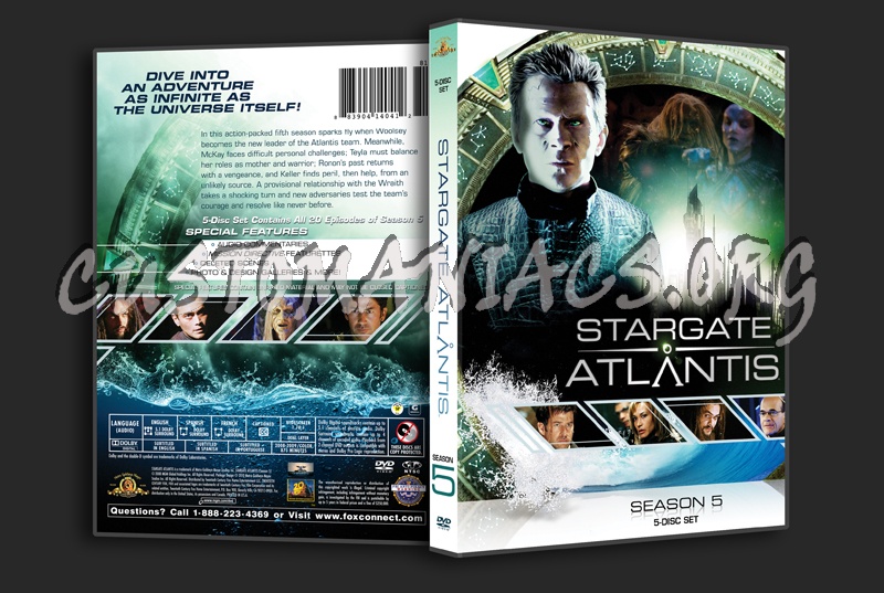 Stargate Atlantis Season 5 dvd cover