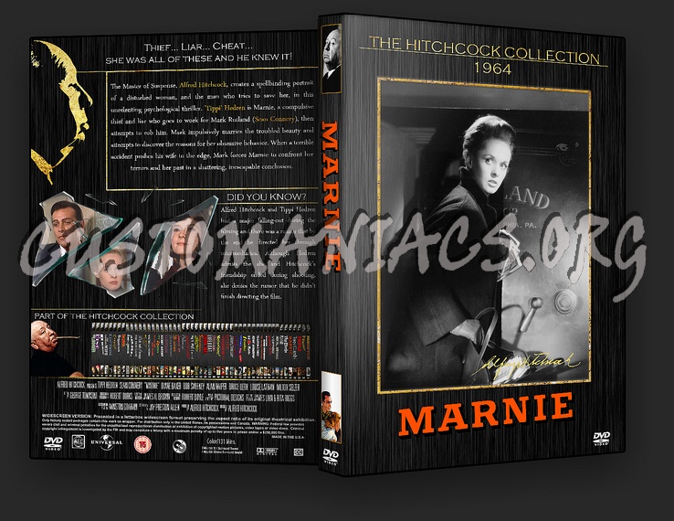 Marnie - The Alfred Hitchcock Collection dvd cover