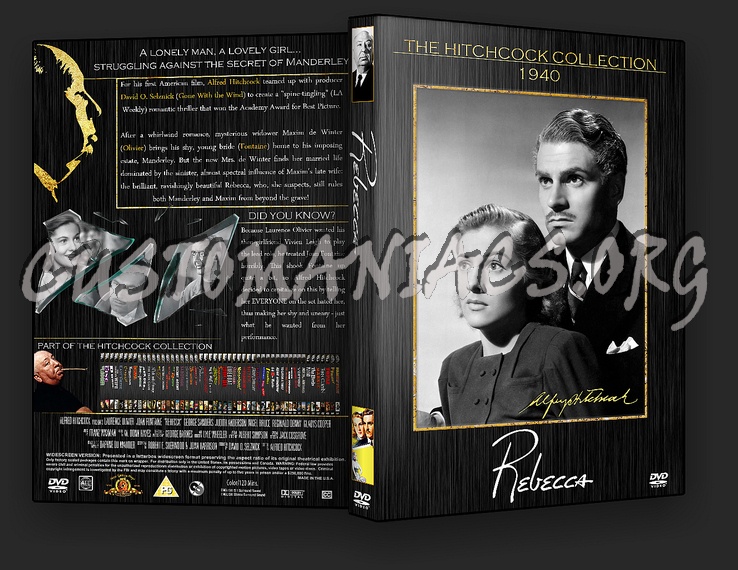 Rebecca - The Alfred Hitchcock Collection dvd cover