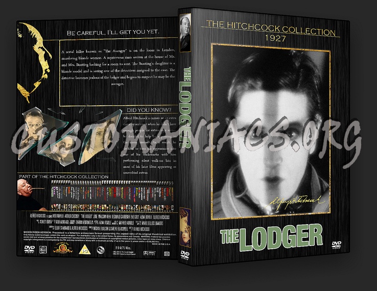The Lodger - The Alfred Hitchcock Collection dvd cover