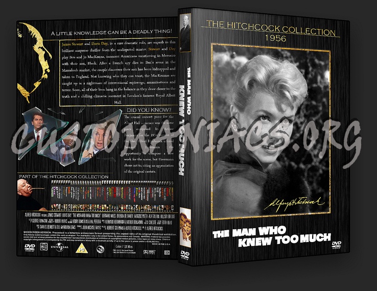 The Man Who Knew Too Much (1956) - The Alfred Hitchcock Collection dvd cover