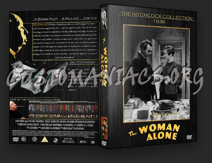 The Woman Alone - The Alfred Hitchcock Collection dvd cover