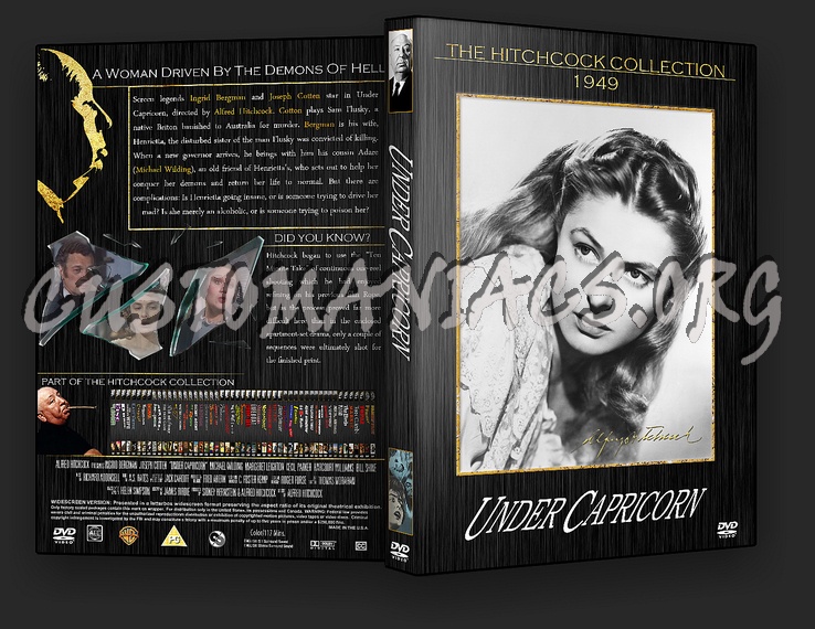 Under Capricorn - The Aflred Hitchcock Collection dvd cover