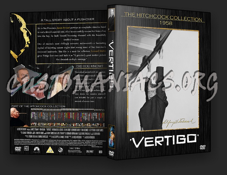 Vertigo - The Alfred Hitchcock Collection dvd cover