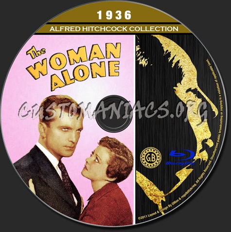 Alfred Hitchcock Collection - The Woman Alone blu-ray label