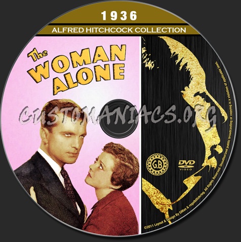 Alfred Hitchcock Collection - The Woman Alone dvd label
